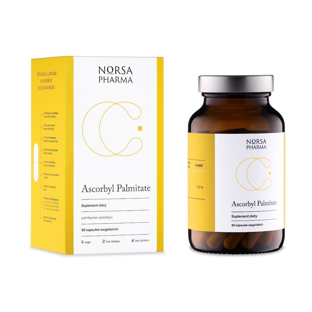 Norsa Pharma Ascorbyl Palmitate - 90 kapslar – Norsa Pharma förpackning