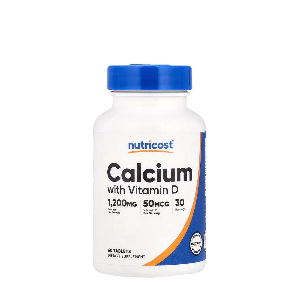 Nutricost Kalcium med Vitamin D3 - 60 Tabletter