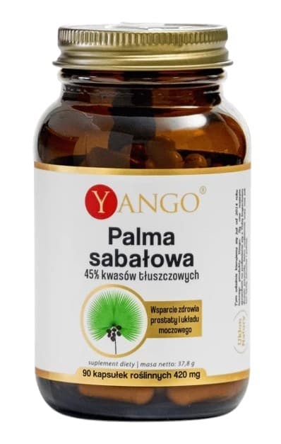 Yango Saw Palmetto 45% fettsyror – veganska kapslar – Yango förpackning