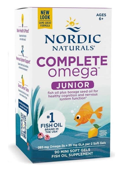 Nordic Naturals - Complete Omega™ Junior - 90 kapslar – Nordic Naturals förpackning