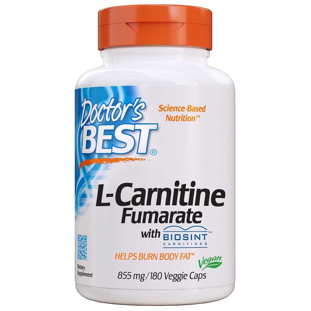 Doctor's Best L-Carnitine Fumarate con Biosint Carnitine 500 mg - 180 capsule vegetali – Doctor's Best confezione