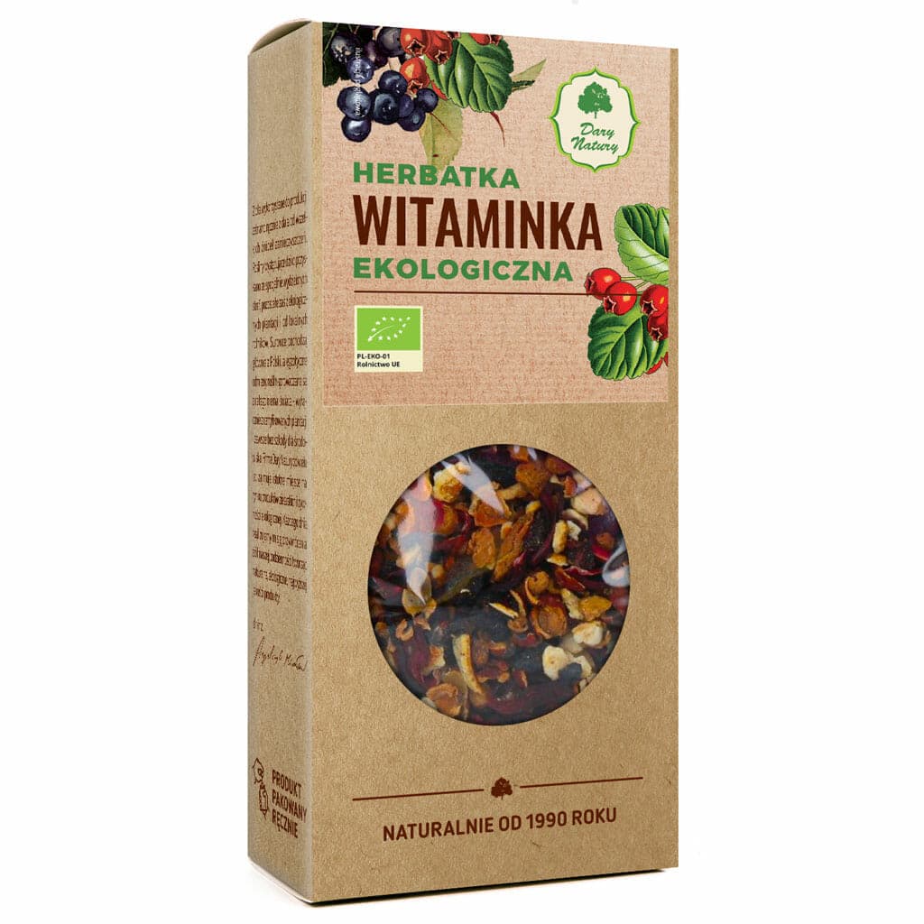 Dary Natury - Ekologiskt örtte med vitaminer 100g – Dary Natury förpackning