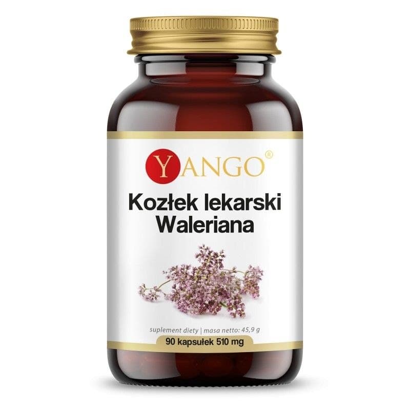 Yango Valerian - 420 mg baldriansrot-extrakt, 90 kapslar – Yango förpackning