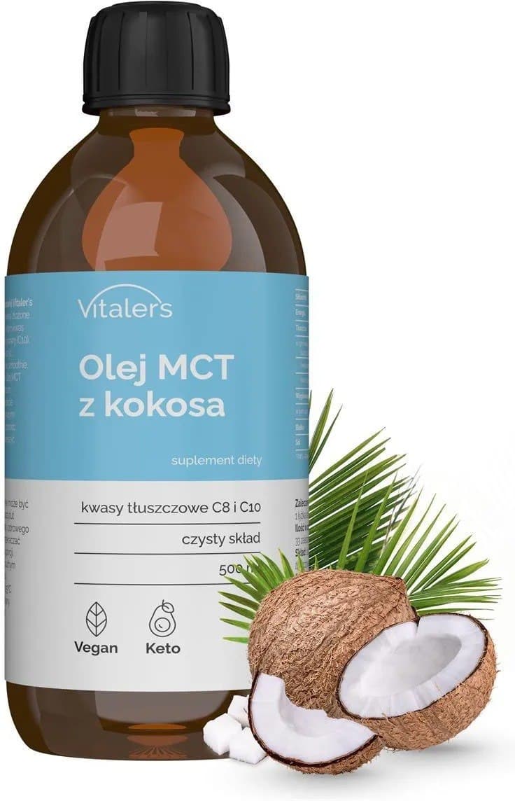 Vitalers Olej MCT z Kokosa 500ml – Vitaler's förpackning