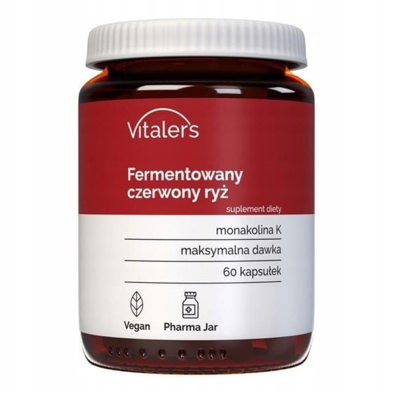 Vitaler's Czerwony ryż 60 mg 60 kapsułek – Vitaler's förpackning