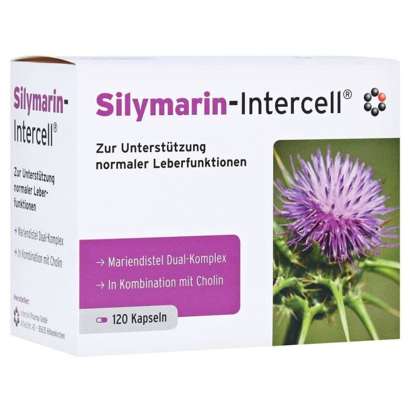 Silymarin-Intercell 140 mg - 120 kapslar – Silymarin-Intercell förpackning
