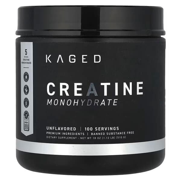 Kaged Muscle Creatine Monohydrate 510g Pulver – Kaged Muscle förpackning