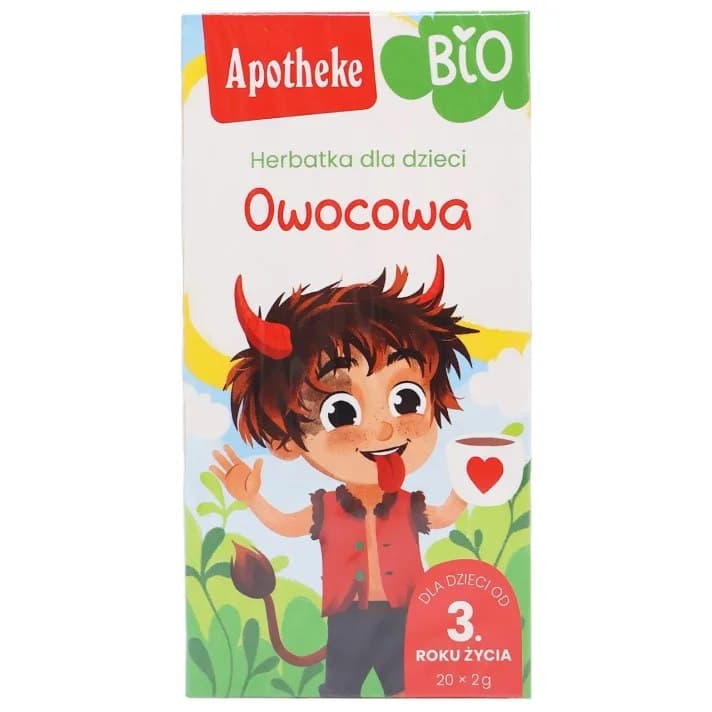 Apotheke Herbatka Dla Dzieci - Owocowa Po 3 Roku Życia BIO 40g | Bio Planet – Apotheke förpackning