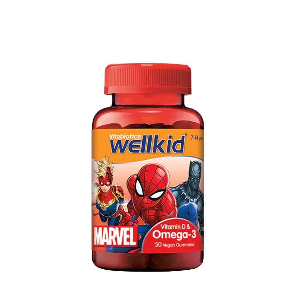 Vitabiotics - Wellkid Marvel Omega-3 - 50 Gummies – Vitabiotics förpackning