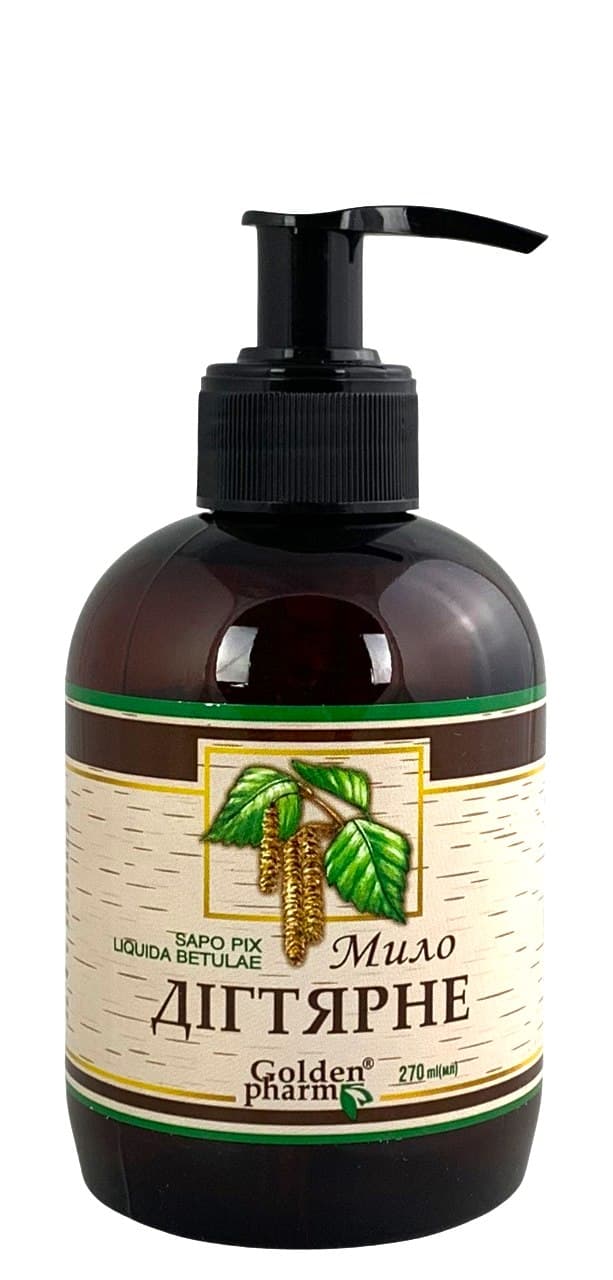 GoldenPharm - Birch Tar Soap - 270 ml – Golden Pharm förpackning