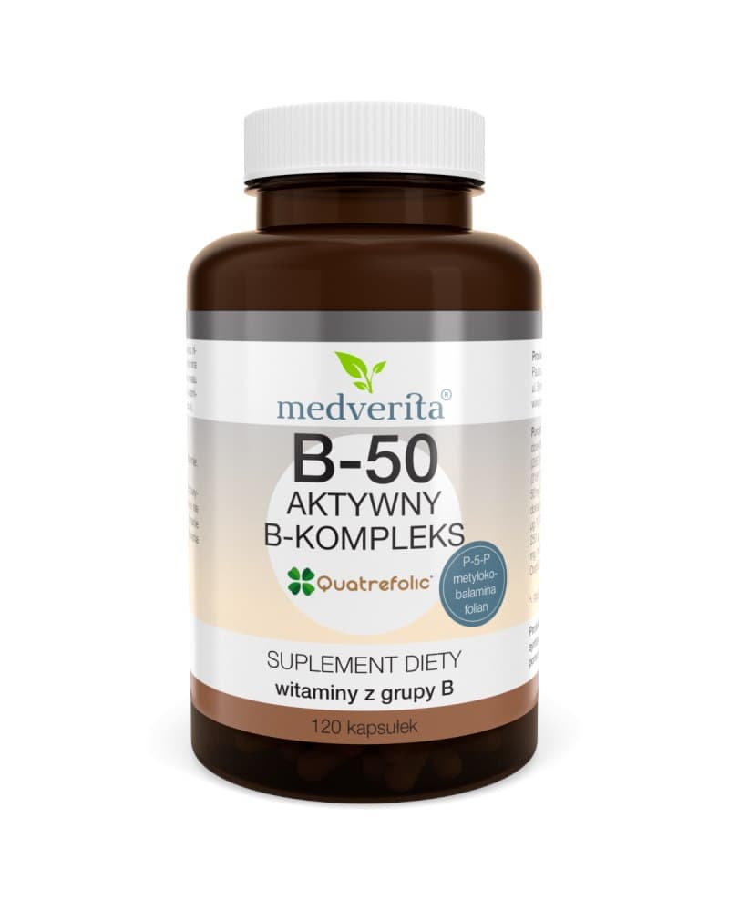 Medverita B-50 kompleks 120 kapsułek – Medverita embalagem