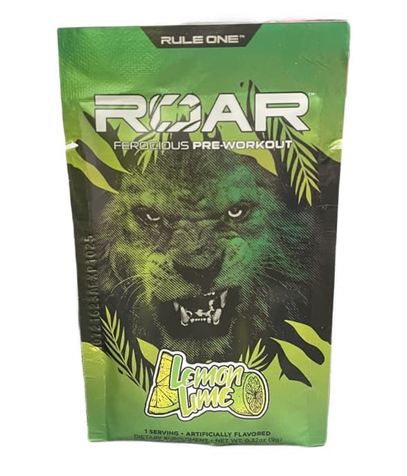 Roar, Lemon Lime - 9g (1 portion) | Rule One – Rule One förpackning