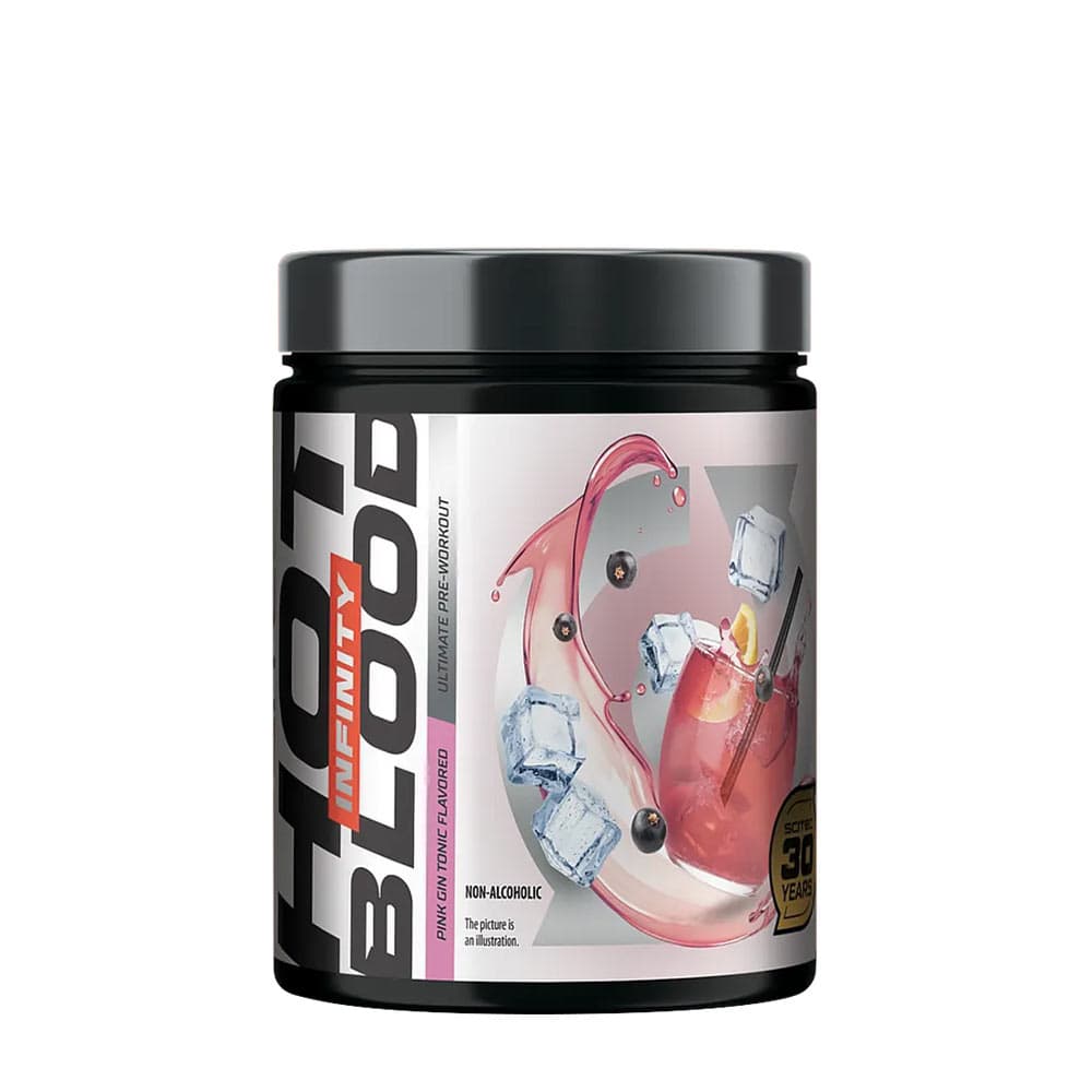 Scitec Nutrition Hot Blood Infinity - Pink Gin Tonic - 350 g – Scitec Nutrition förpackning