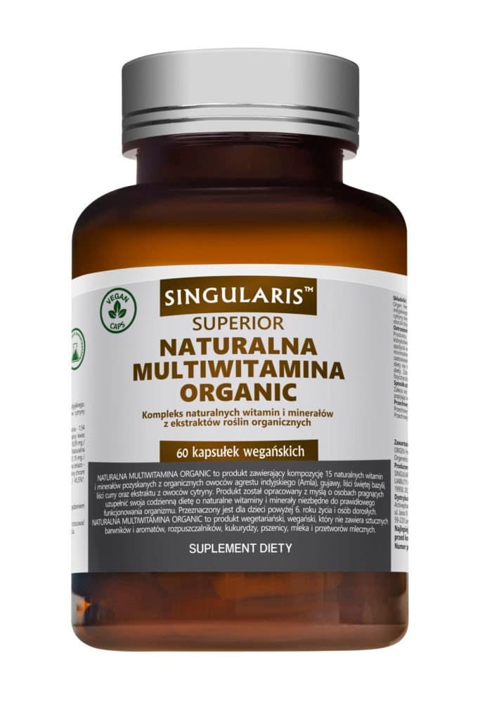 Singularis Superior natürliche Multi-Vitamin Organic 60 vegane Kapseln – Singularis Verpackung