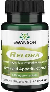 Swanson Relora® 250 mg - 90 vegetariska kapslar – Swanson förpackning