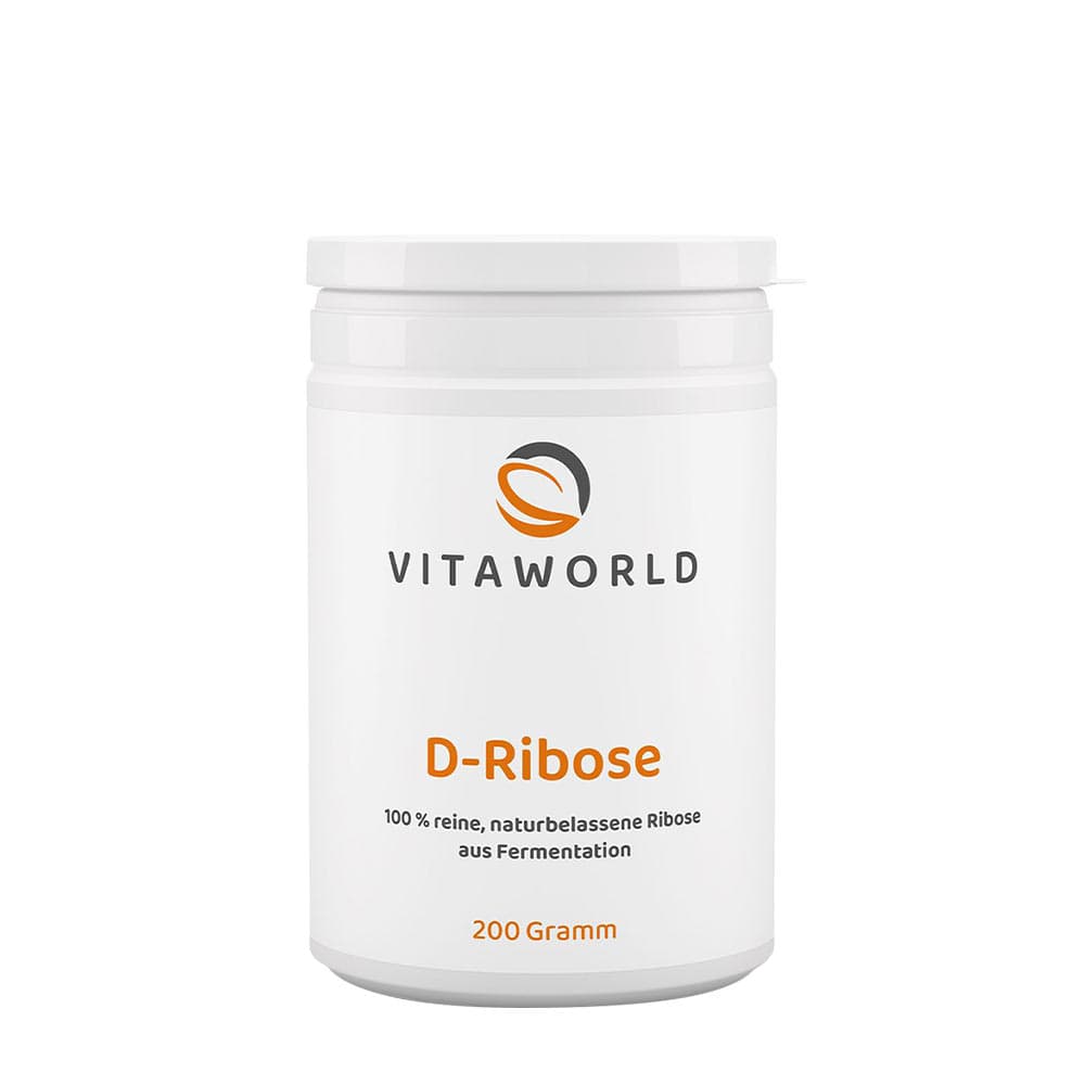 Vitaworld D-Ribose 200g Pulver – Vitaworld förpackning