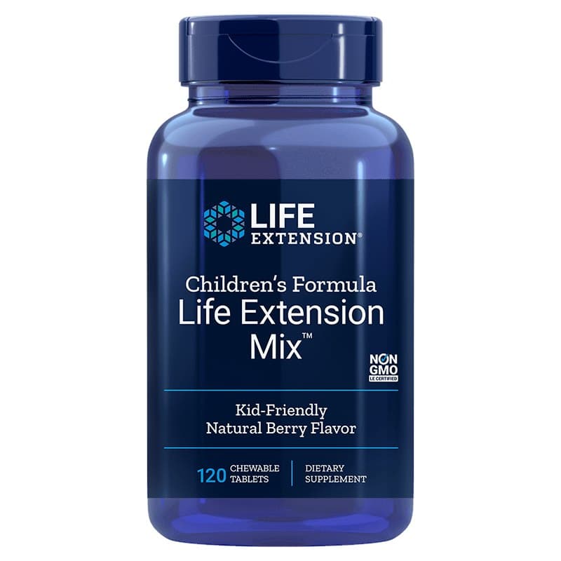 Life Extension Children's Formula Life Extension Mix, 120 tuggtabletter – Life Extension förpackning