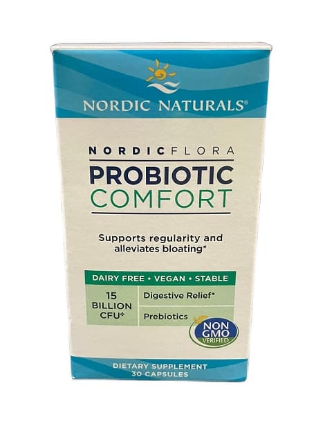 Nordic Naturals - Nordicflora Probiotic Comfort - 30 kapslar – Nordic Naturals förpackning