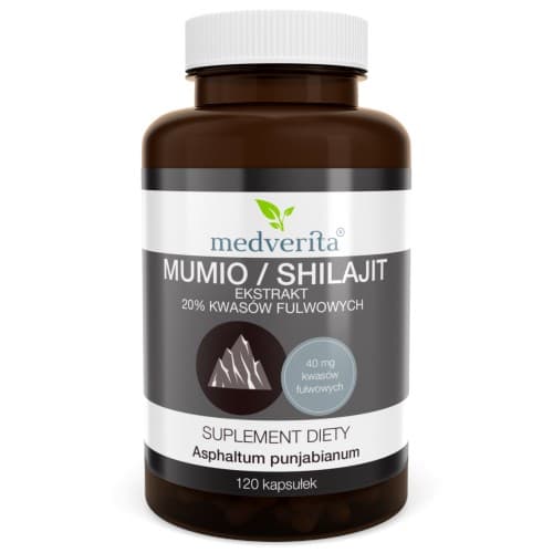 Medverita Mumio/Shilajit 120 capsule – Medverita confezione