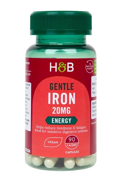 Holland & Barrett - Gentle Iron - 90 Vcaps – Holland & Barrett förpackning