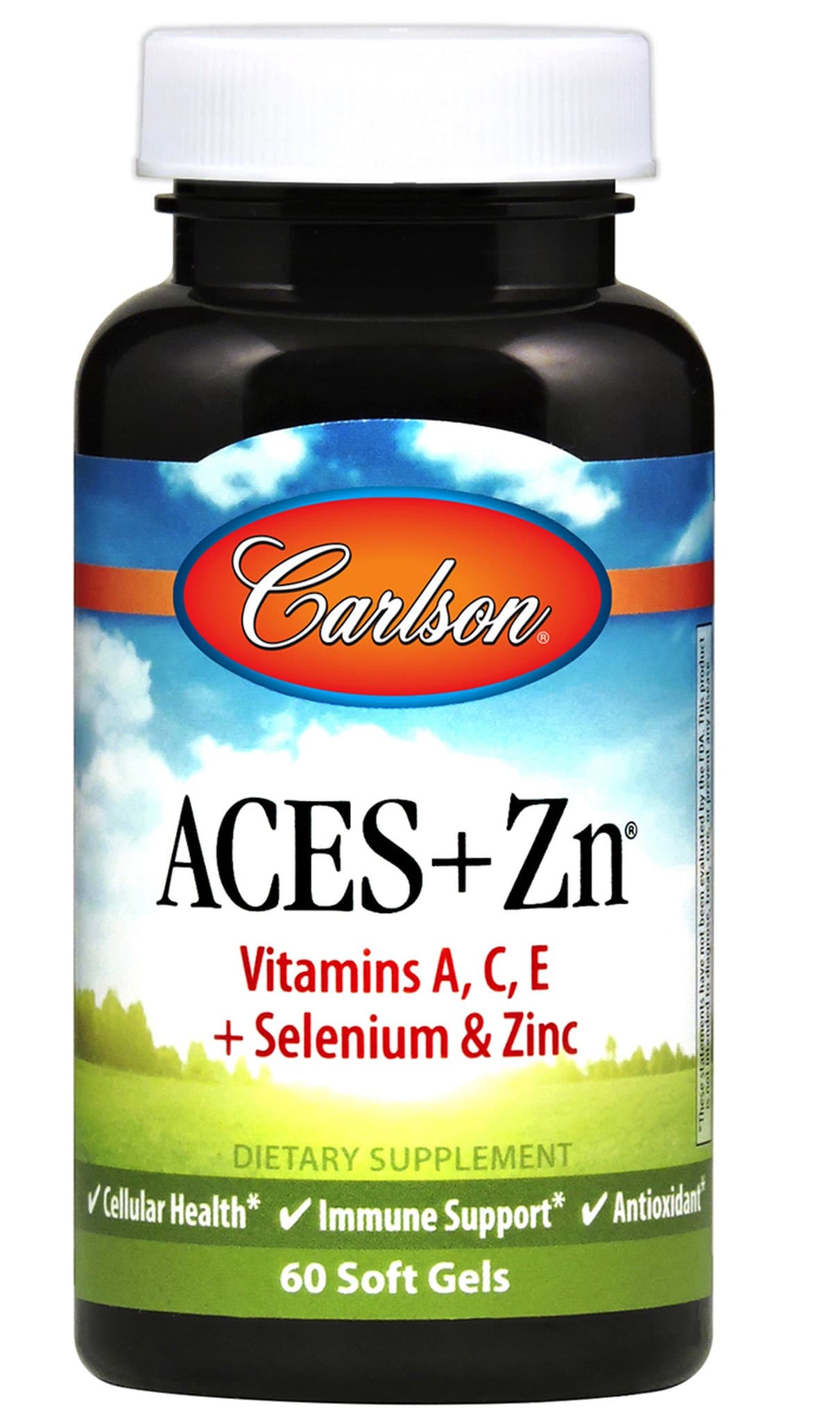 Carlson Labs Aces + Zn 60 mjuka kapslar – Carlson Labs förpackning