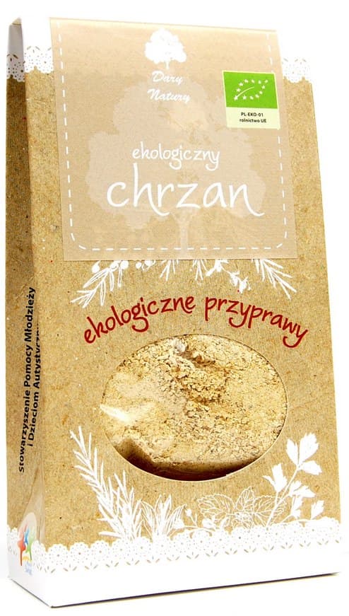 Dary Natury - Organic Horseradish, 60 kapslar – Dary Natury förpackning