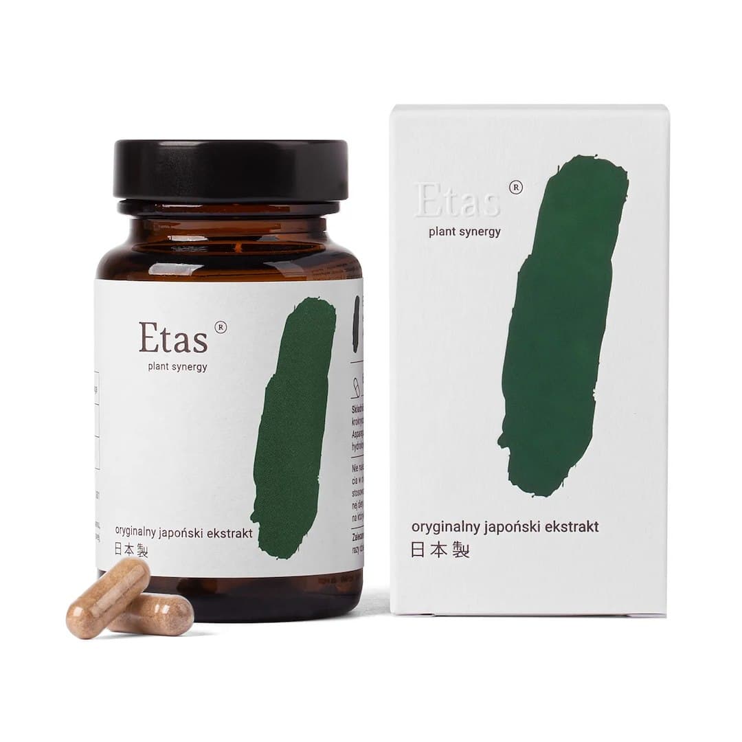 Etas - Plant Synergy - Original Japanese Extract - 60 kapslar – Etas förpackning