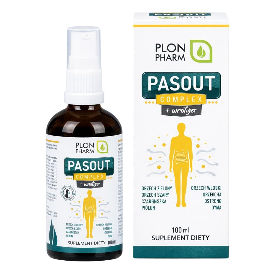 Plon Pharm - Pasout Complex + Wormwood - 100ml – Plon Pharm förpackning