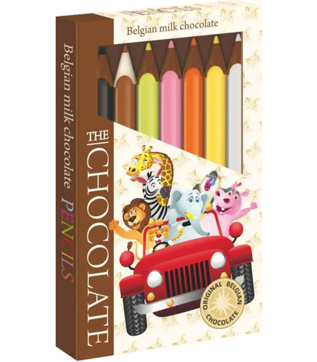 Severka Belgiska chokladkritor Safari 100 g | FMCG-TRADE – THE CHOCOLATE förpackning