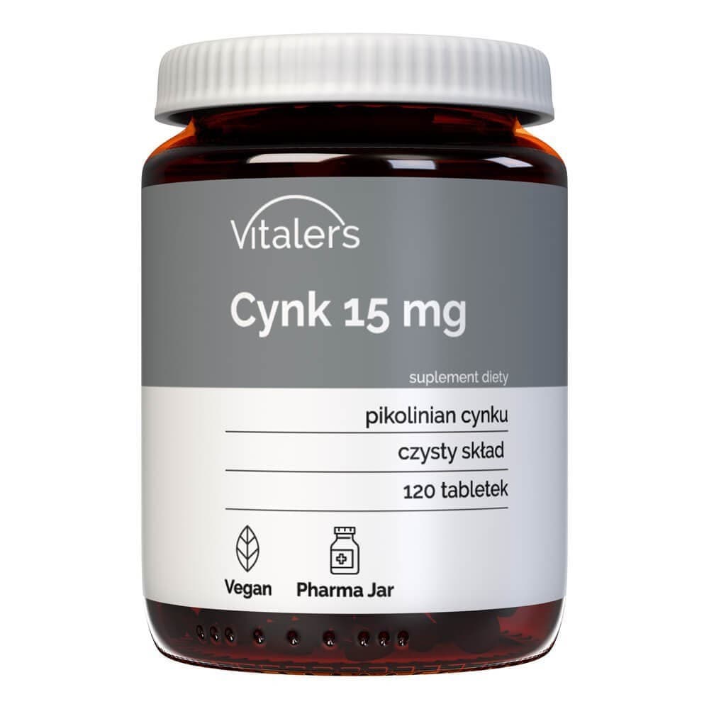 Vitaler's Cynk 15 mg 120 tabletek – Vitaler's förpackning