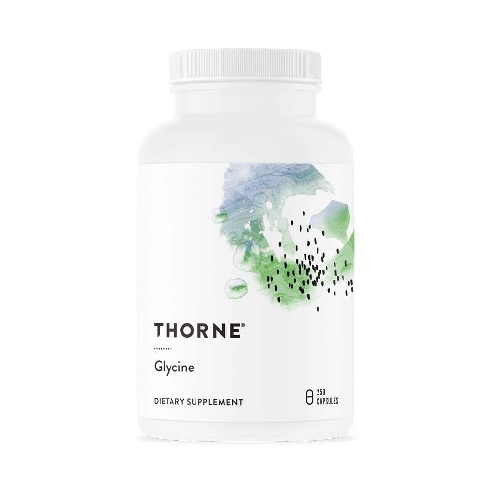 Thorne Glycine 500 mg - 250 kapslar – Thorne förpackning