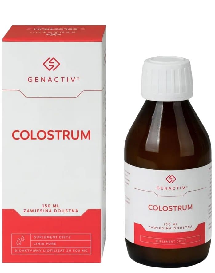 Genactiv - Colostrum Suspension 150ml – Genactiv förpackning