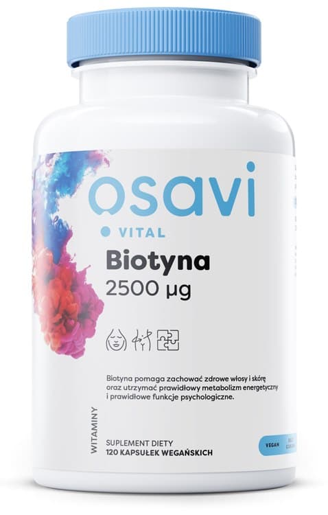 Osavi Biotin 2500mcg - 120 Vegetariska Kapslar