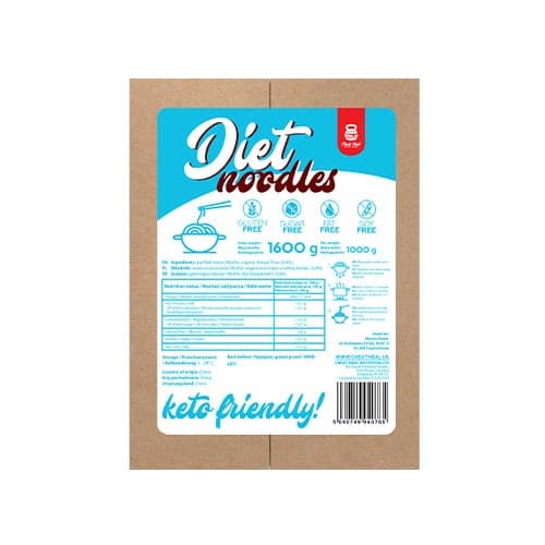 Cheat Meal Makaron Konjac Diet Noedel 1,6 kg/1 kg – Cheat Meal verpakking