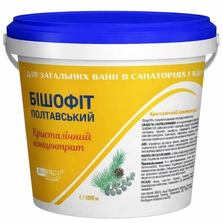 Bisheffect - Bishofit Poltava Crystal Concentrate - 1000ml – Bish Effect förpackning