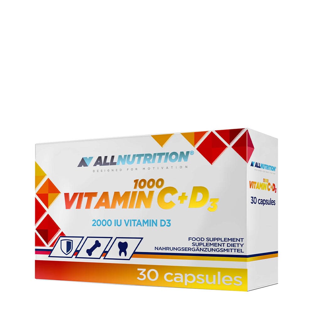 Allnutrition - Vitamin C 1000 + D3 - 30 kapslar – Allnutrition Verpackung