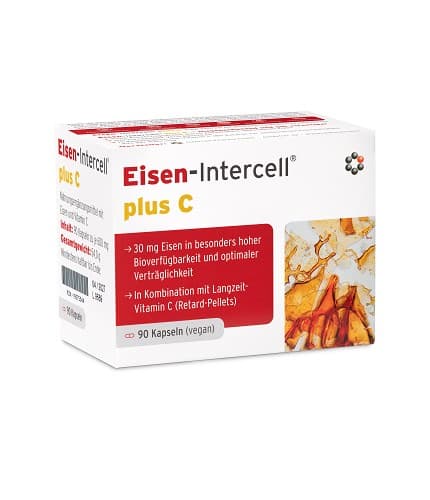 Eisen-Intercell - Iron Plus Vitamin C - 90 kapslar – Eisen-Intercell förpackning