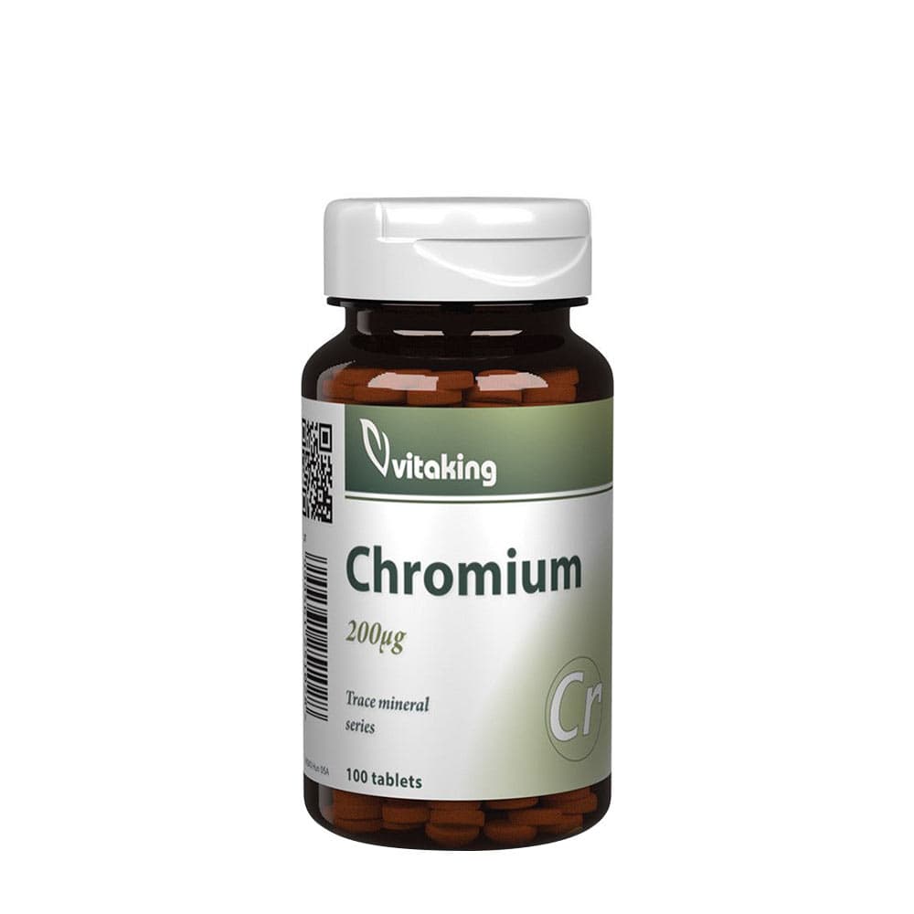 Vitaking Krom 40 mcg - 100 tabletter – Vitaking förpackning