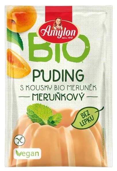 Amylon - Apricot Pudding Ekologisk (Bio) - 40g – Amylon förpackning