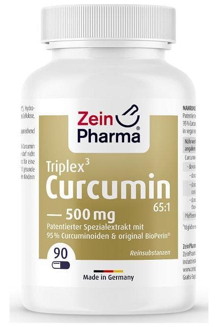 Zein Pharma - Triplex Curcumin 500 mg kapslar – Zein Pharma förpackning