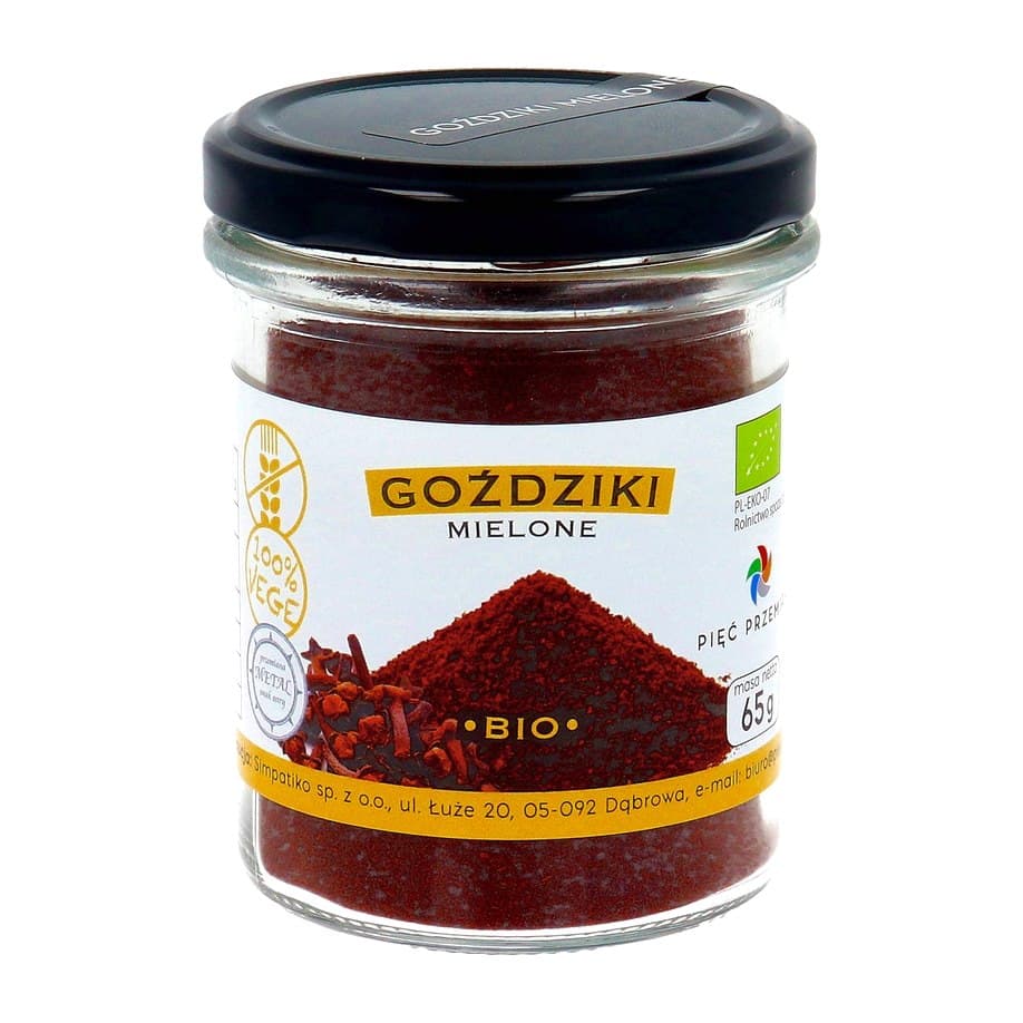 Pięć Przemian - Organic Ground Cloves 65g – Pięć Przemian förpackning