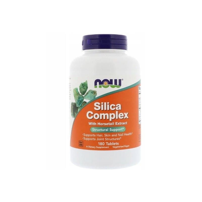 NOW Foods Silica Complex 180 tabletter – NOW Foods förpackning