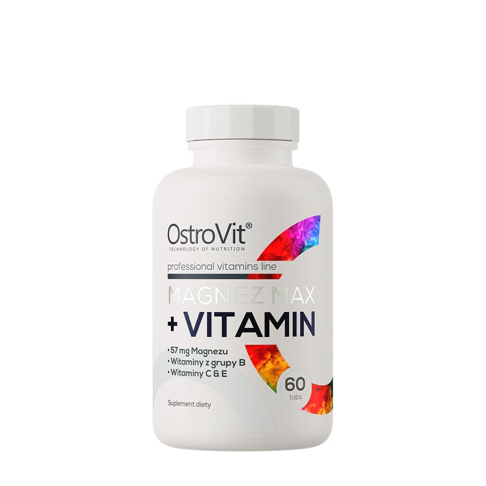 OstroVit Magnesium MAX + Vitamin 400 mg - 60 tabletter