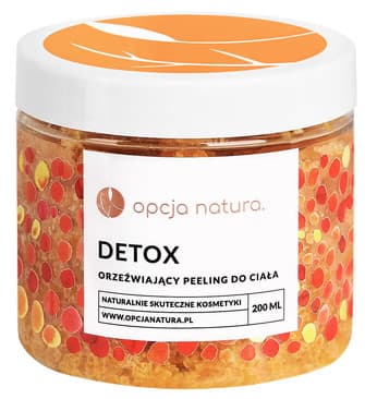 Opcja Natura - Peeling Detox Refreshing Body 200ml – Opcja Natura förpackning
