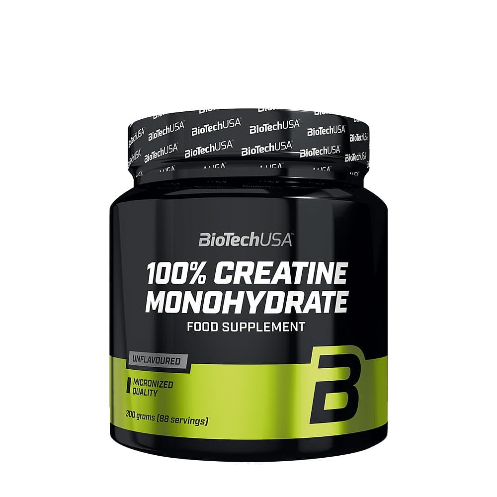 BioTechUSA 100% Kreatinmonohydrat Unflavored - 300g – BioTechUSA förpackning