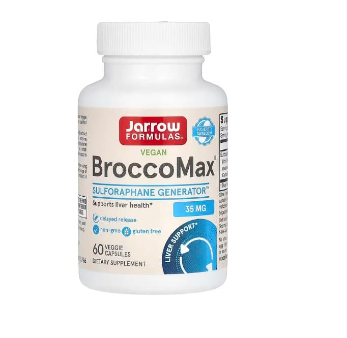 Jarrow Formulas BroccoMax 35 mg - 60 veganska kapslar – Jarrow Formulas förpackning