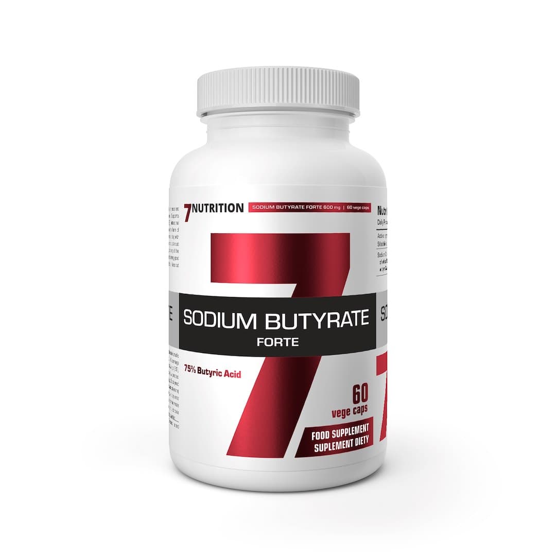 7Nutrition - Sodium Butyrate Forte - 60 kapslar – 7Nutrition förpackning