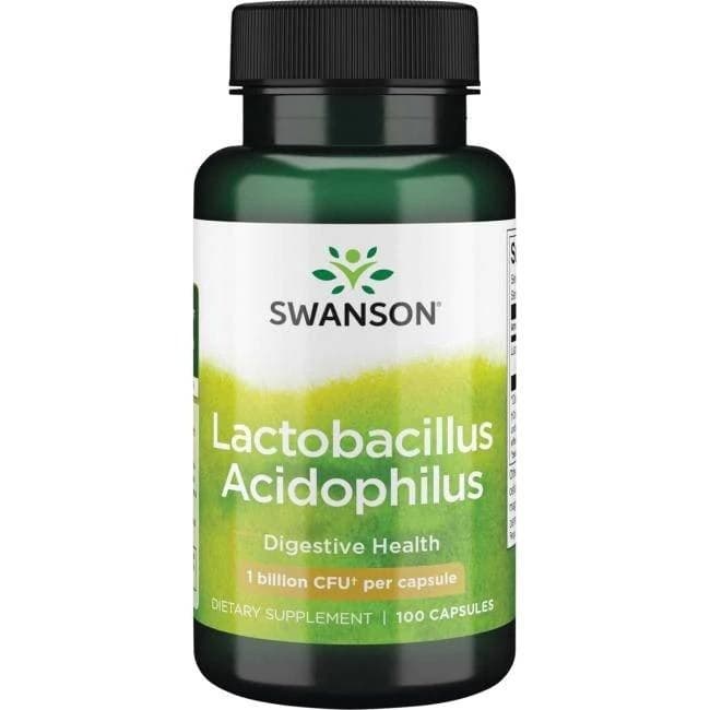Swanson - Lactobacillus Acidophilus - 100 kapslar – Swanson förpackning