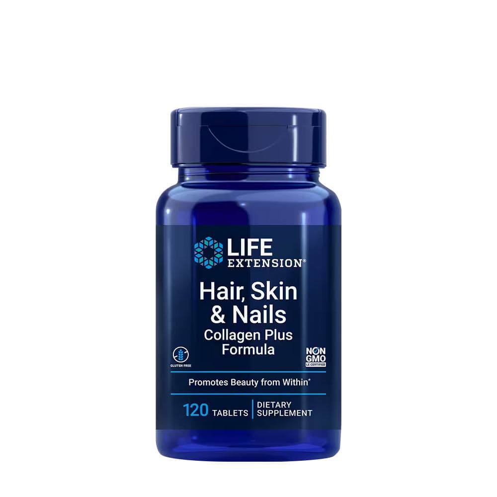 Life Extension - Hair, Skin & Nails Collagen Plus Formula - 120 tabletter – Life Extension förpackning