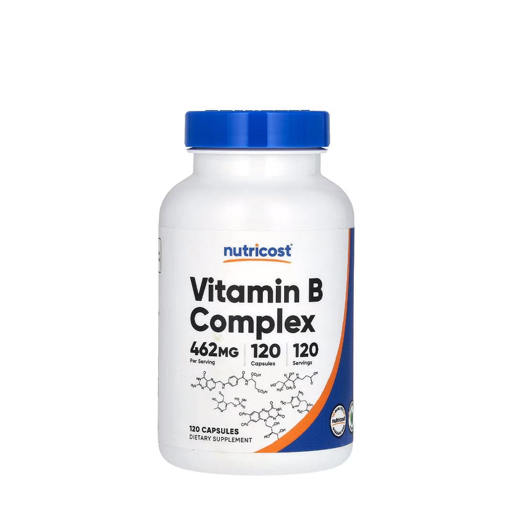 Nutricost Vitamin B Complex 120 kapslar – Nutricost förpackning